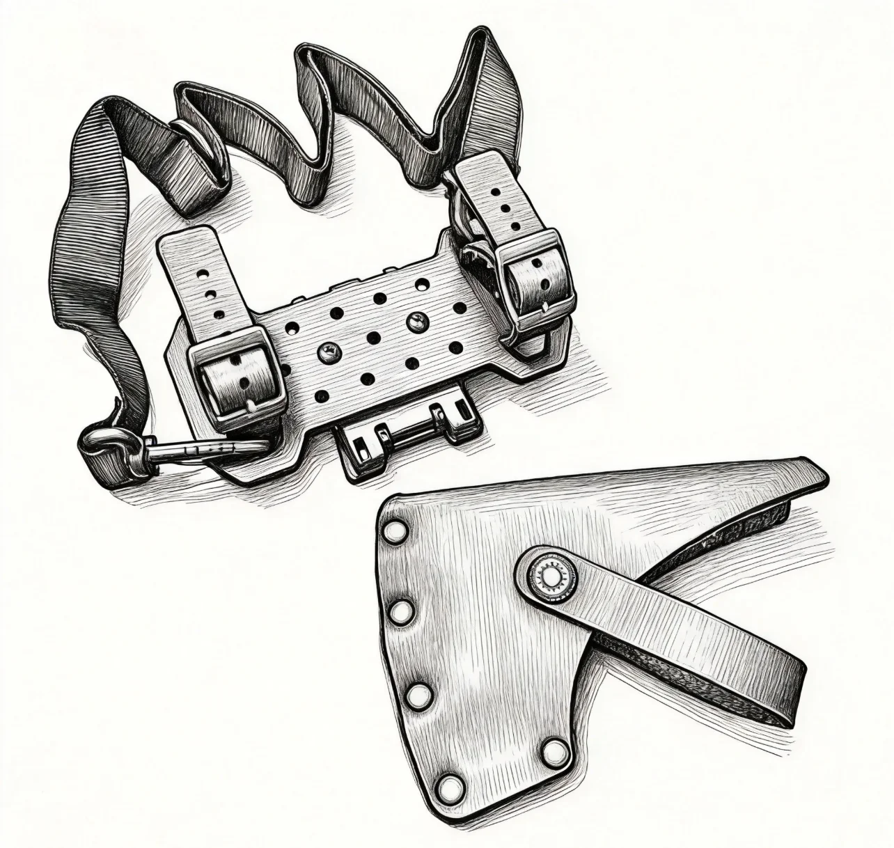 Funda táctica para hacha con clip de cinturón, nailon PU resistente - imagen 5