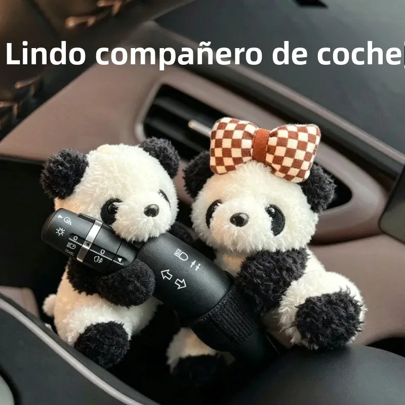 Adorno interior coche panda para salpicadero y limpiaparabrisas