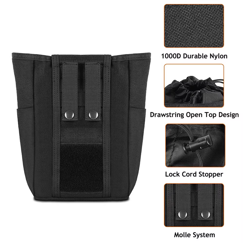 VULPO Bolsa táctica MOLLE plegable para caza y airsoft