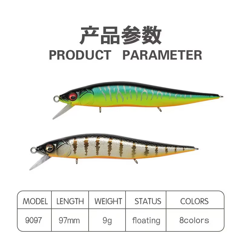Minnow Señuelo de pesca flotante profesional cebo duro - imagen 5