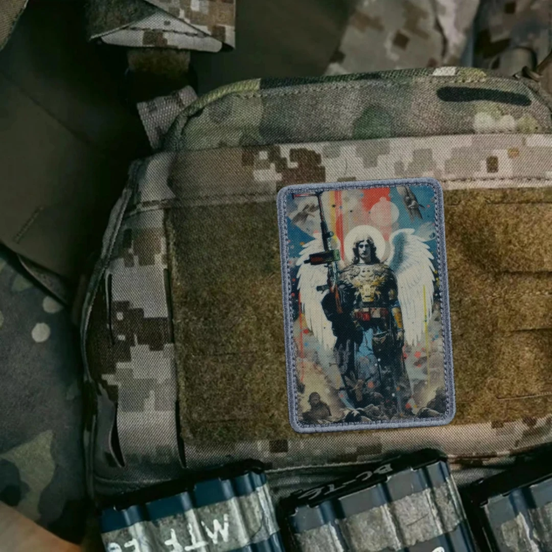 Guardian Parche Morale Ángeles – Cierre Velcro Mochila Táctica - imagen 2