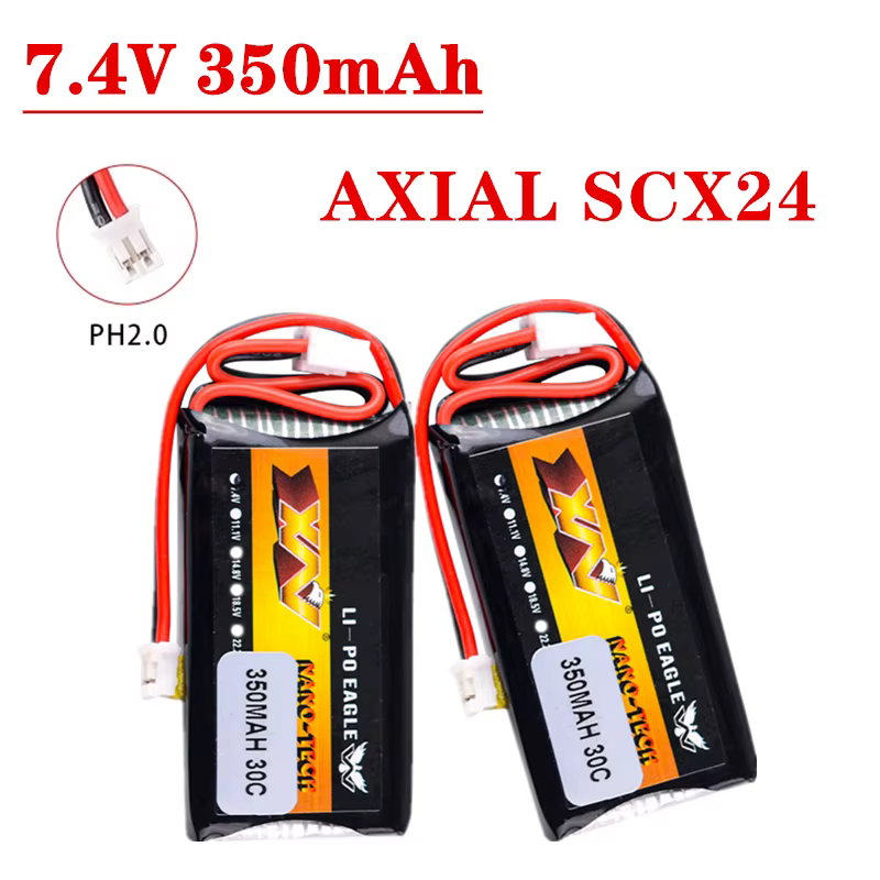 Batería LiPo 2S 7.4V 350mAh 30C rc 1/24