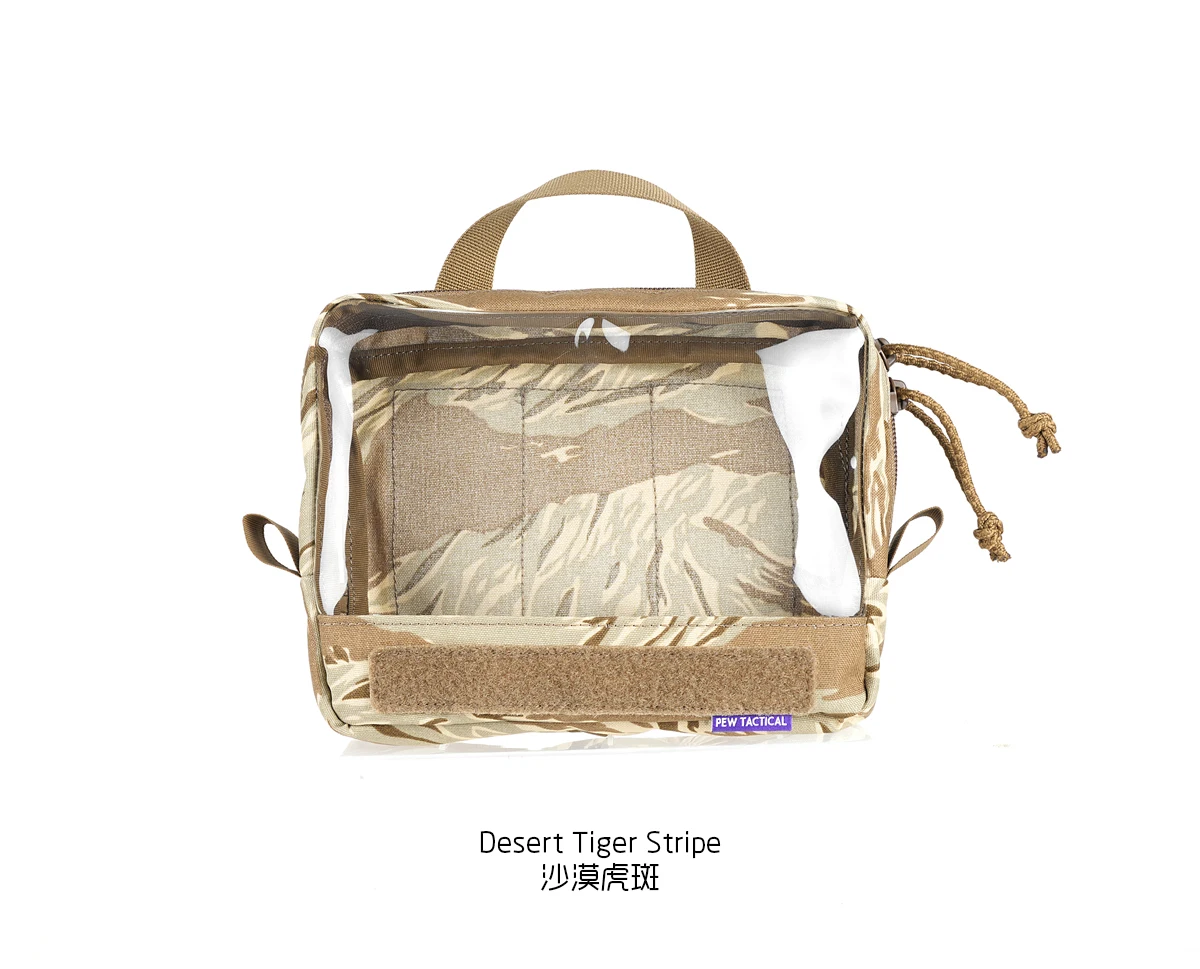 Bolsa transparente táctica para organizar accesorios