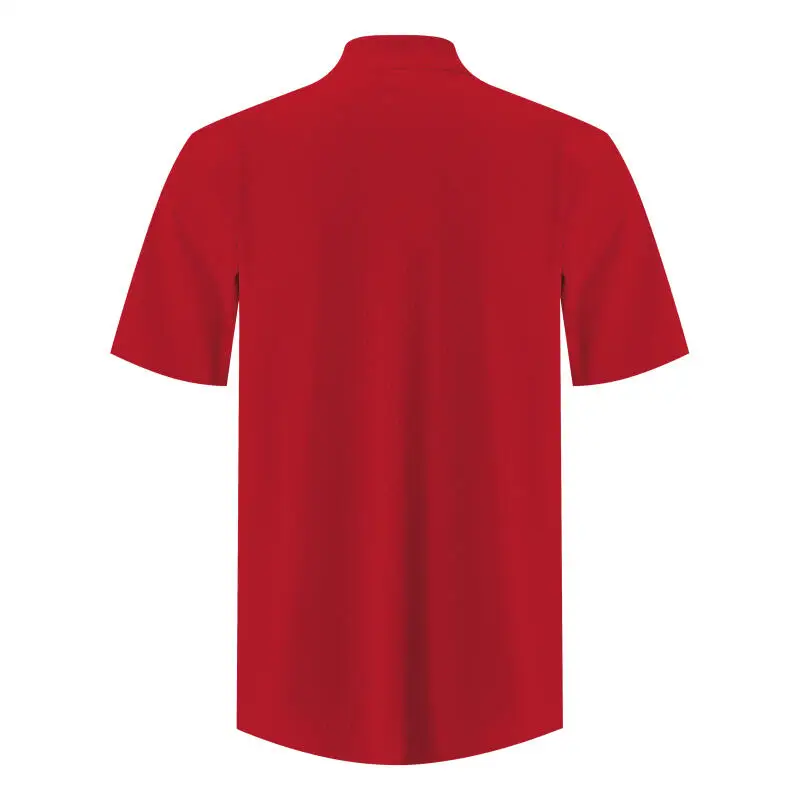 Camiseta táctica rugby secado rápido rojo manga ajustable elástica - imagen 5