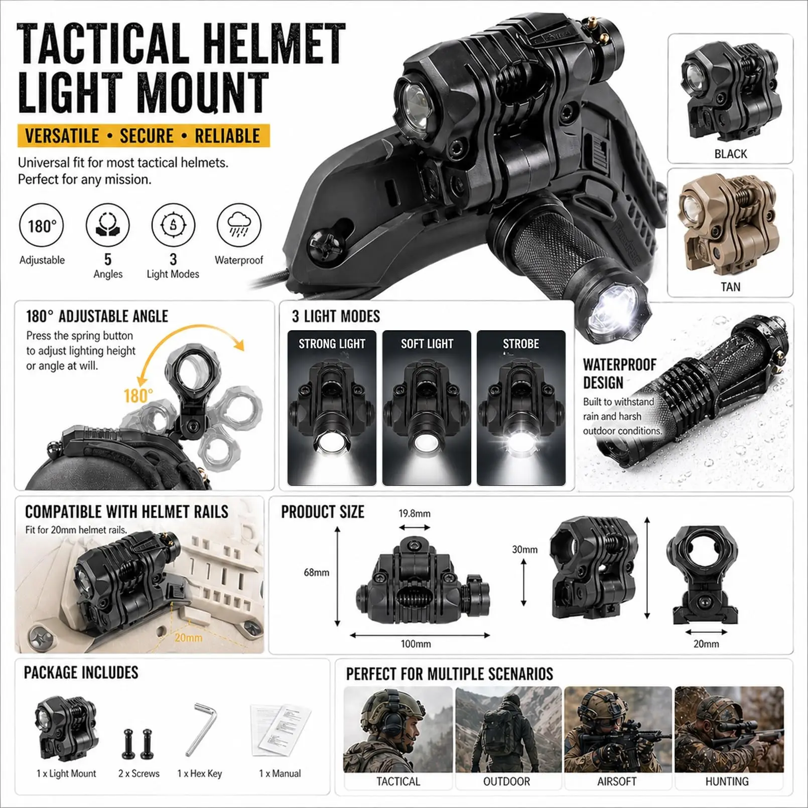 Casco táctico con NVG simuladas y comunicación para airsoft - imagen 5