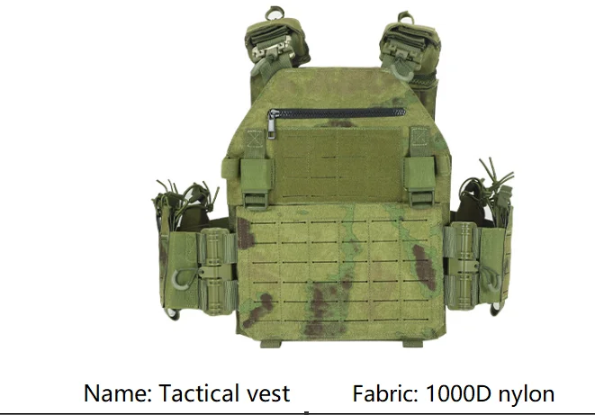 Detalle de sistema de sujeción tipo MOLLE