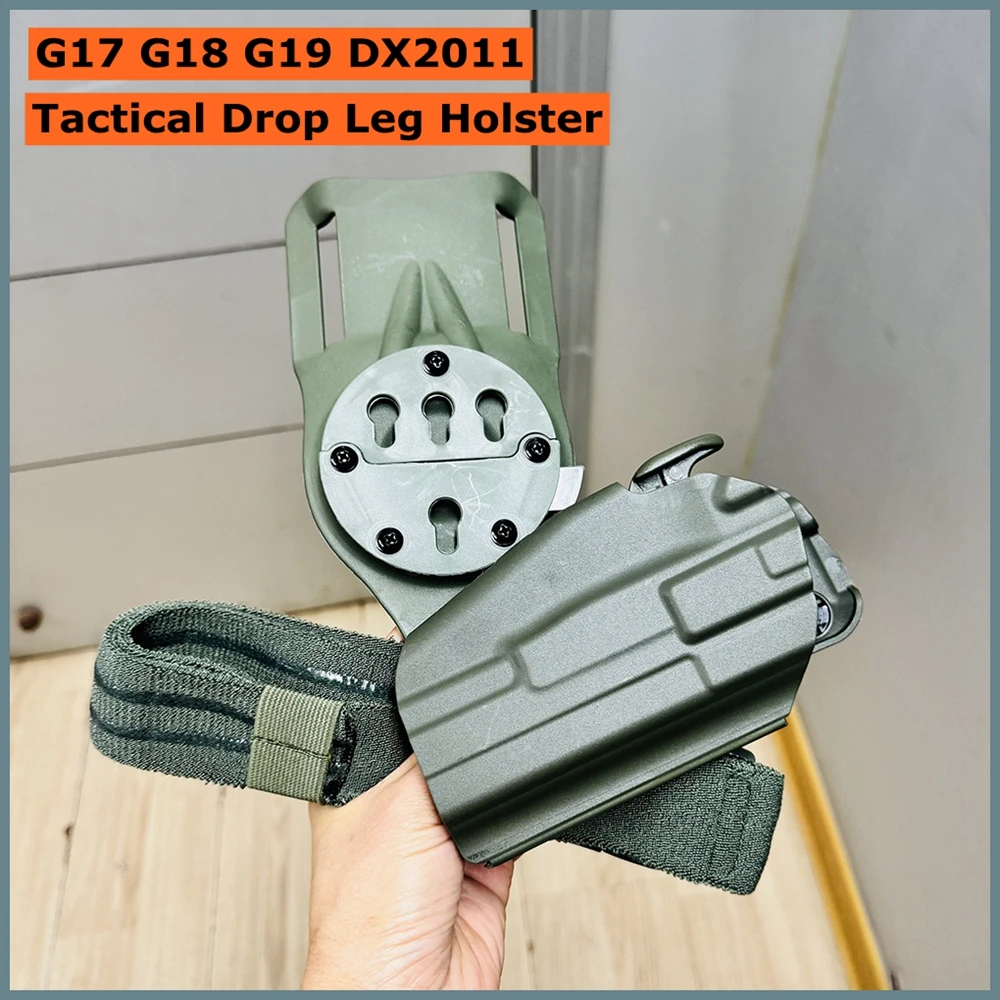 Funda táctica de pierna para pistola de liberación rápida MOLLE - imagen 2
