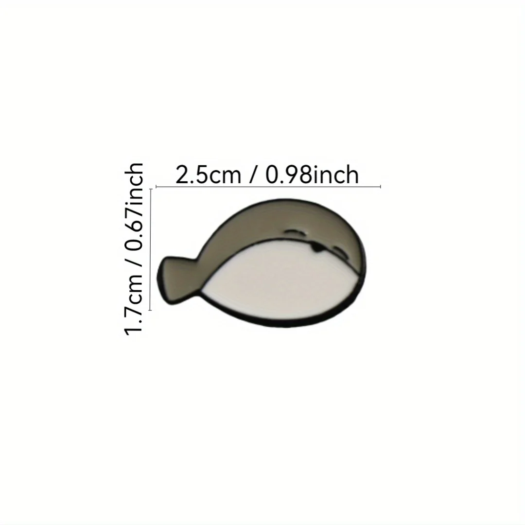 Pin de esmalte de tiburón tipo broche
