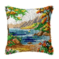 Kit de ganchillo para bordado y manualidades de paisaje natural