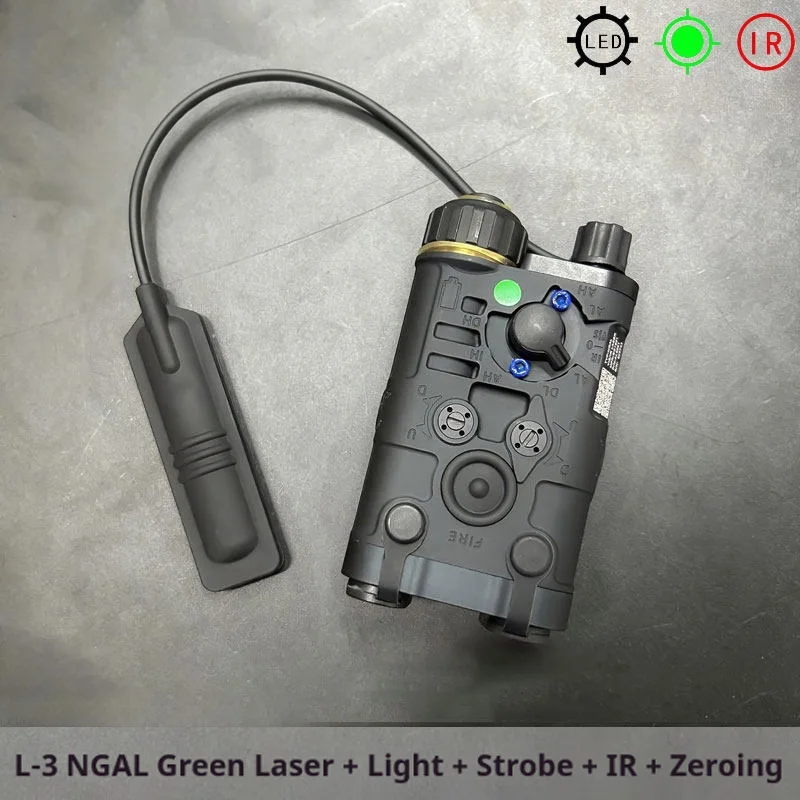 Surefir PEQ NGAL láser rojo y verde metálico estroboscópico - imagen 4