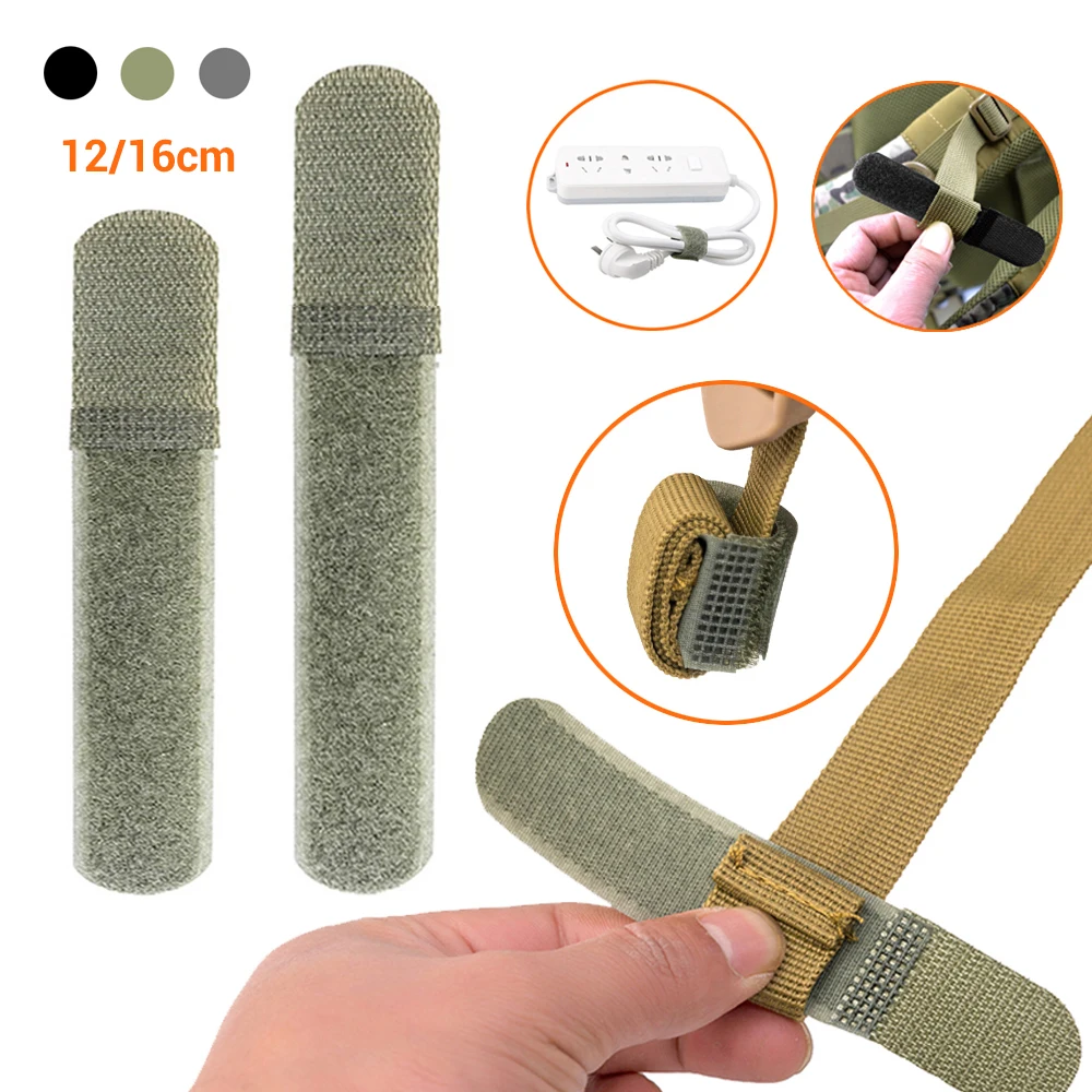 Bridas tácticas MOLLE de nylon reutilizables con hebilla gancho-lazo - imagen 2