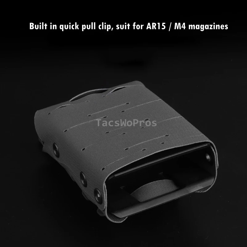 Portacargadores MOLLE táctico con inserto para 5.56/7.62/9mm AR15 - imagen 4