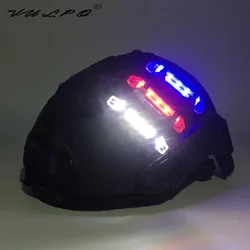 VULPO Luz Casco Táctico Recargable USB – Airsoft Caza Ciclismo