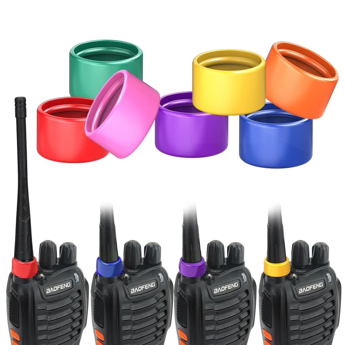ABBREE Antena flexible de espiral para radio Baofeng UV-5R - imagen 2
