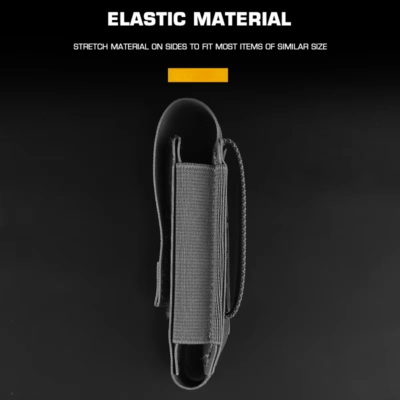 Bolsa elástica MOLLE porta spray y linterna táctica - imagen 3