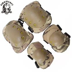 Rodillera táctica camuflaje MOLLE para airsoft y paintball