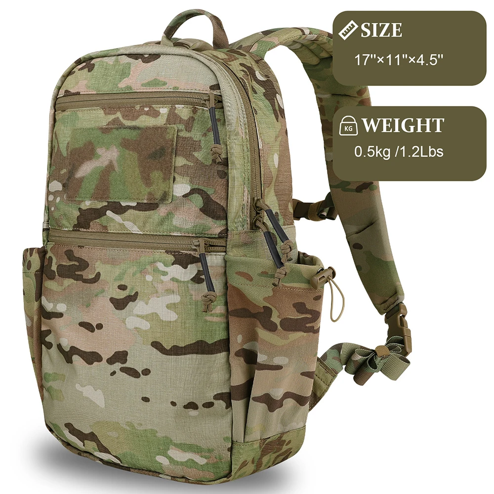 Mochila táctica impermeable ligera EDC para exteriores, senderismo - imagen 5