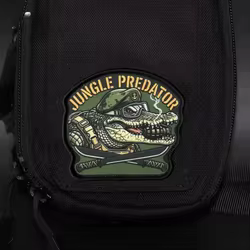 Parche táctico moral Depredador Selva adhesivo para mochilas