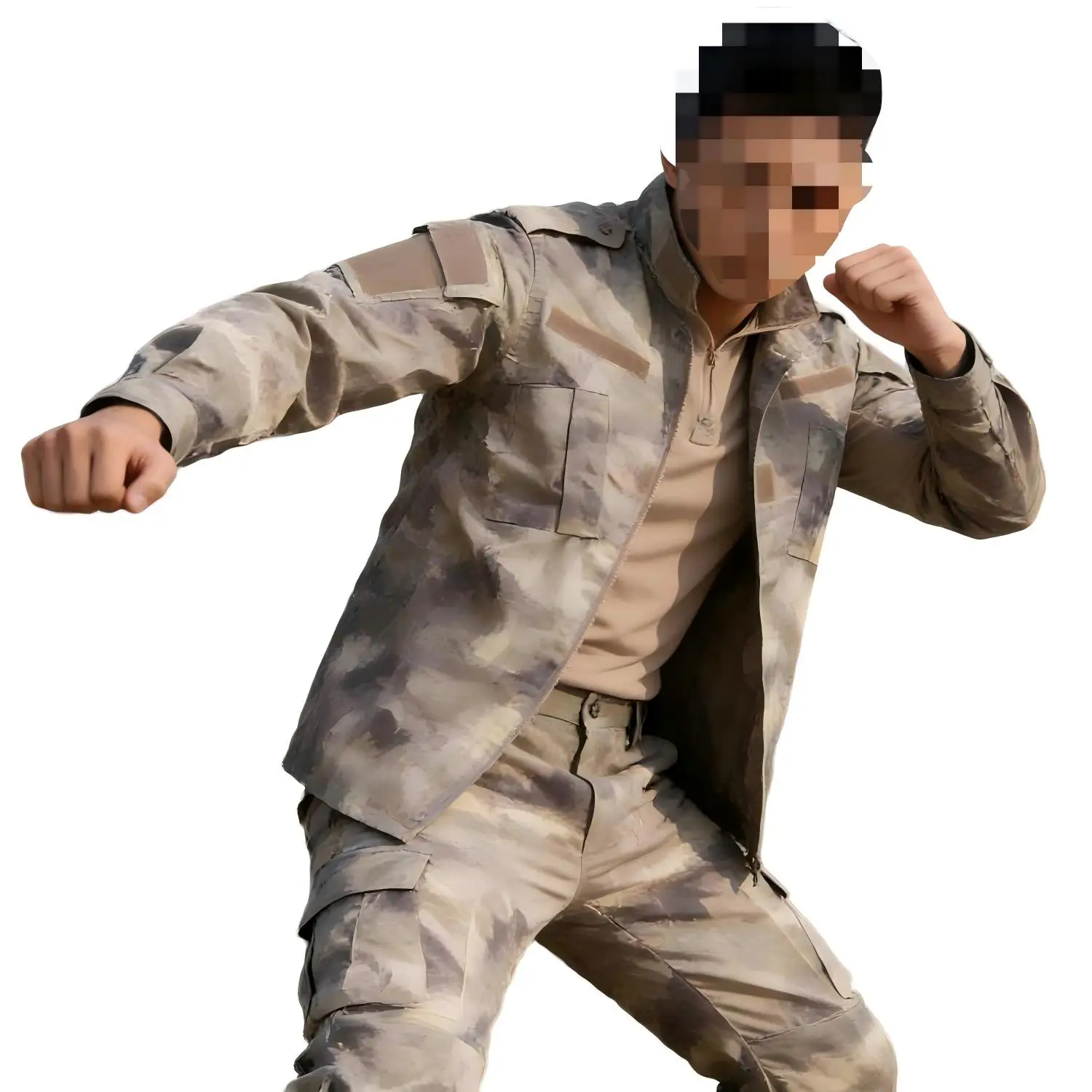 Uniforme táctico camuflaje militar para exteriores resistente