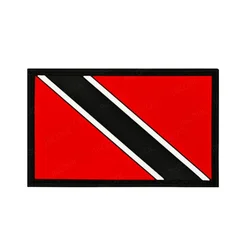 Parche bordado bandera Trinidad y Tobago, aplique PVC para MOLLE