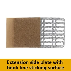 Placa lateral táctica MOLLE gancho y bucle para extensión arnés