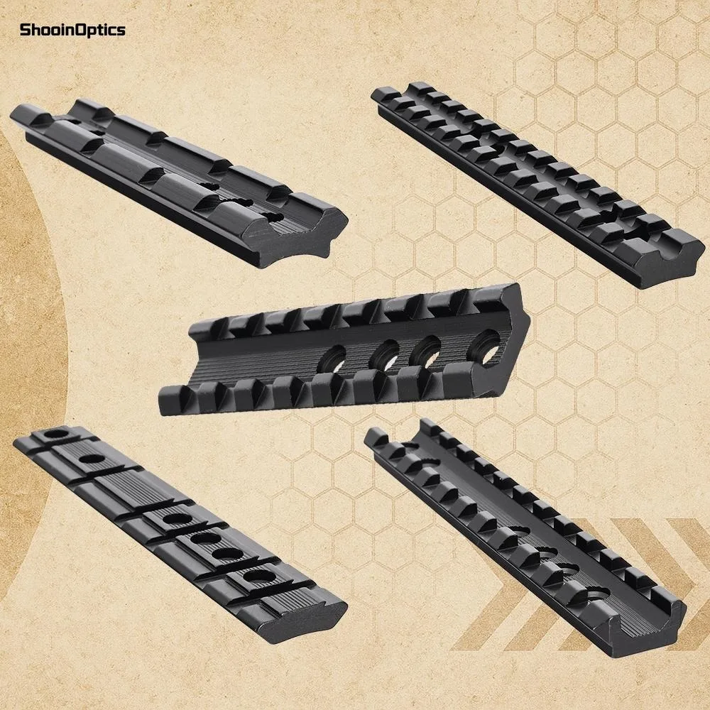 Montura Weaver 20mm aluminio para mira de rifle - imagen 4