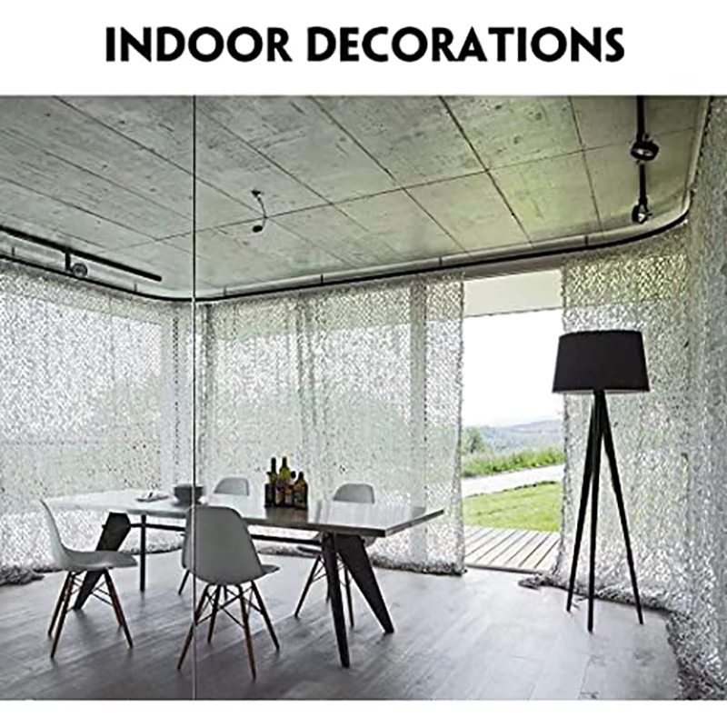 Camouflage net blanco decorativo