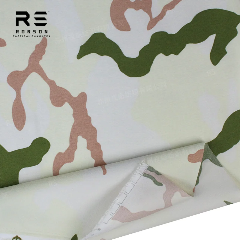 Tela táctica camuflaje Tundra francés nailon Oxford para chaleco - imagen 4