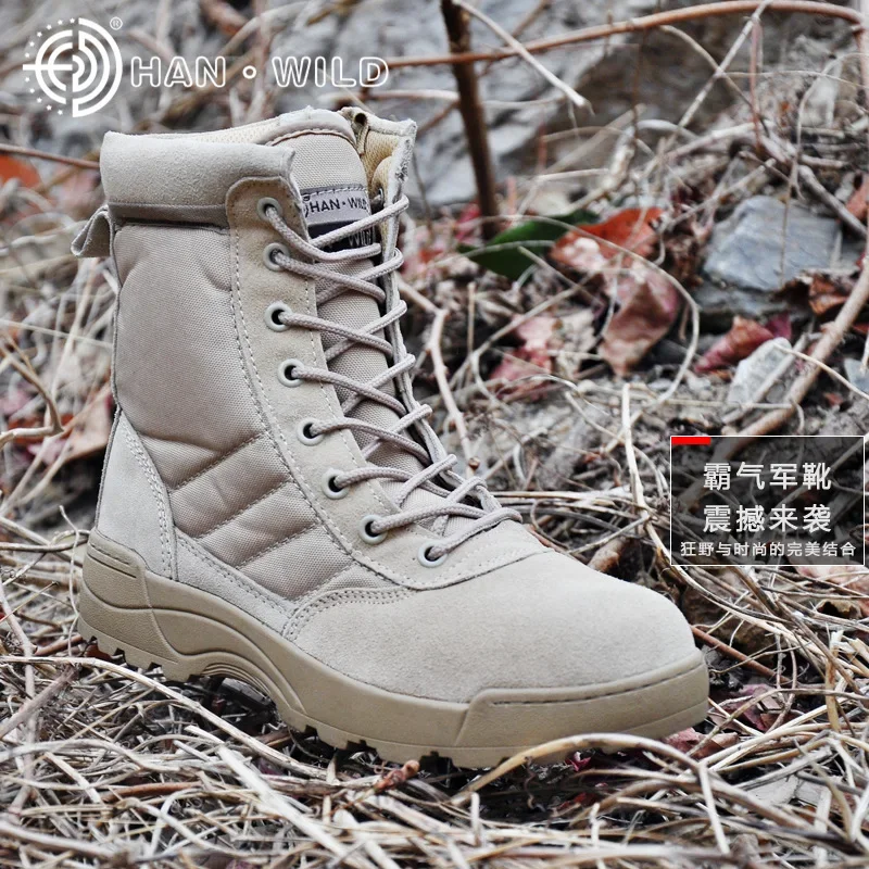 Botas tácticas hombre negras de cordones en lona transpirable - imagen 5