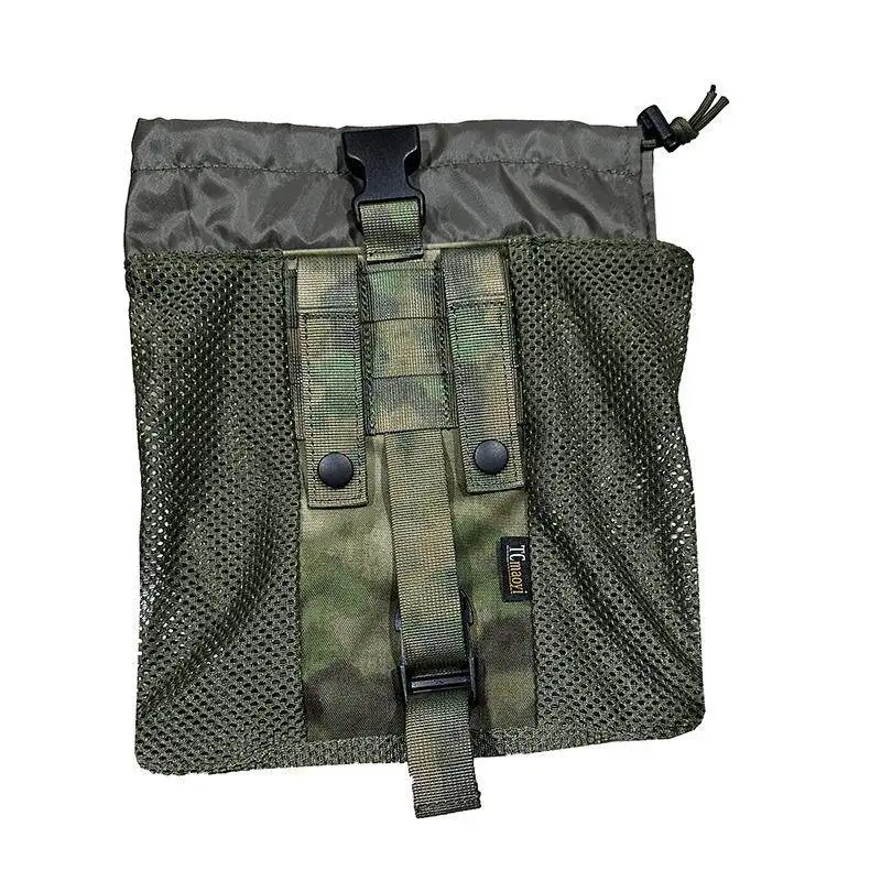 ATFG rusa Bolsa táctica MOLLE enrollable de malla plegable con cordón - imagen 3