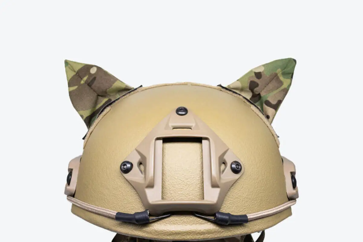 Parche táctico para casco gato con velcro, gancho y bucle cosplay - imagen 5