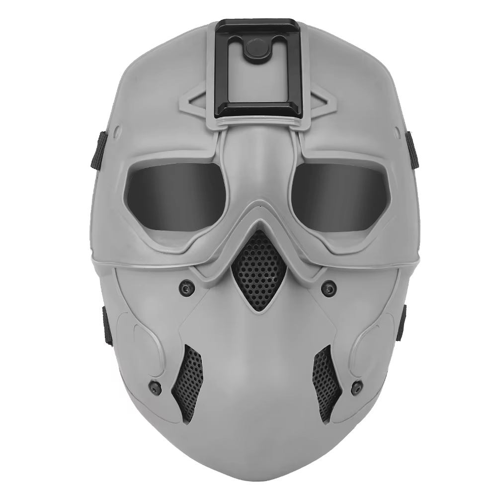 Máscara táctica integral con casco y capucha – Airsoft Paintball - imagen 3