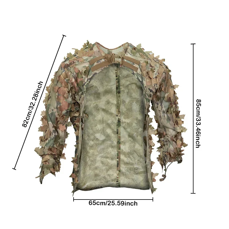 Chaqueta táctica camuflaje leaf – Caza y Airsoft adultos - imagen 2