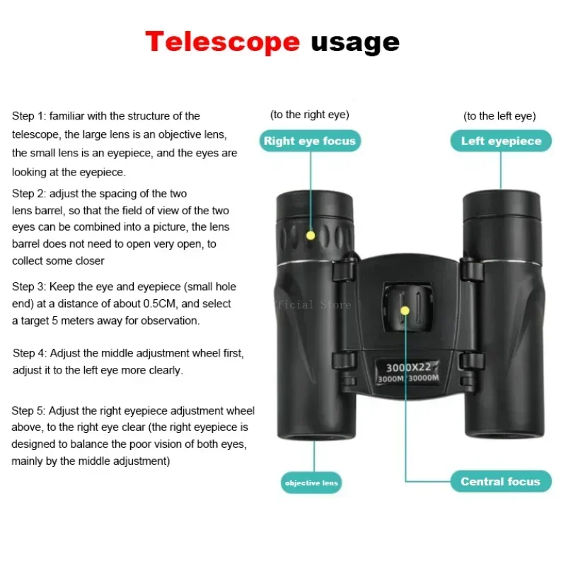 Monocular BAK4 HD prismático de largo alcance para acampada - imagen 2