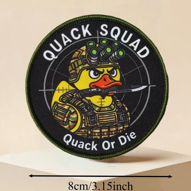Quack or Die parche táctico velcro gancho y bucle SQUAA moral - imagen 5
