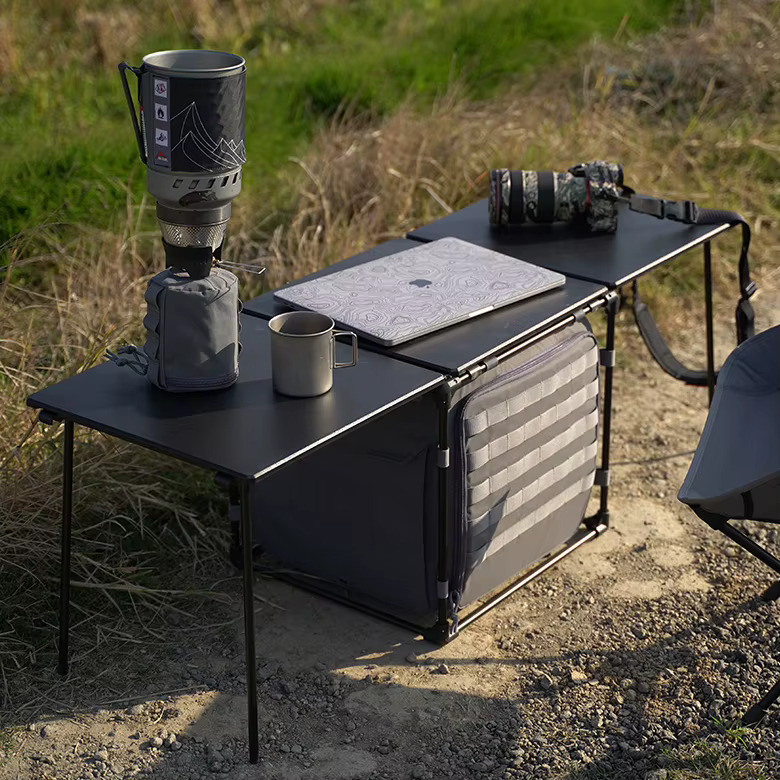 Mesa campaña táctica aluminio 7075 – Plegable para camping outdoor - imagen 4