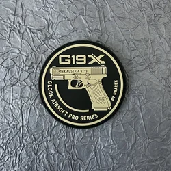 Glock G19X – Parche táctico PVC con velcro adhesivo
