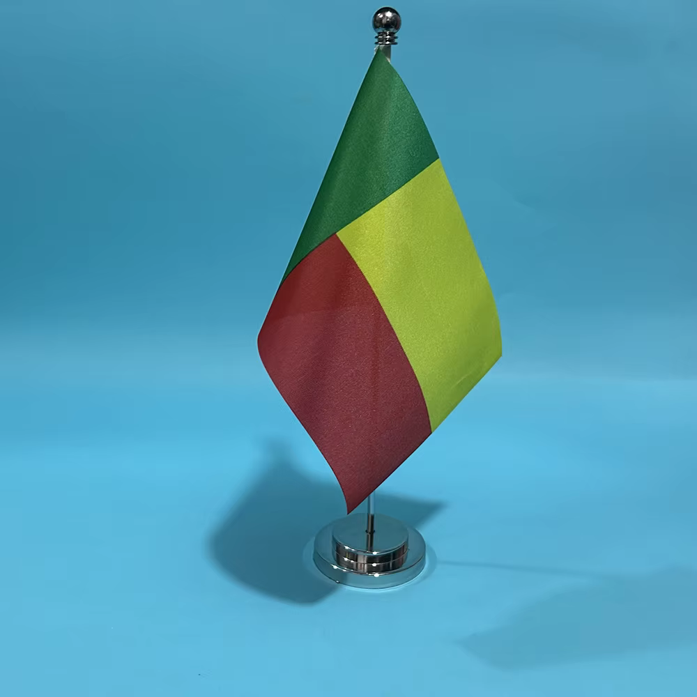 Bandera Benín escritorio poliéster para oficina