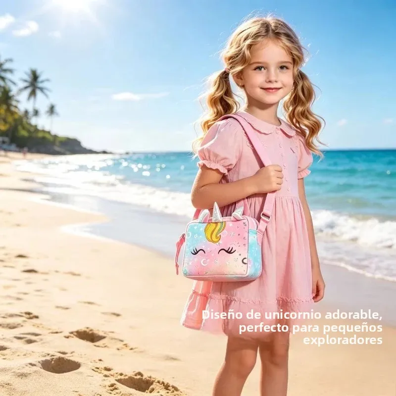 Bolso bandolera felpa unicornio tie-dye – Para niñas - imagen 2