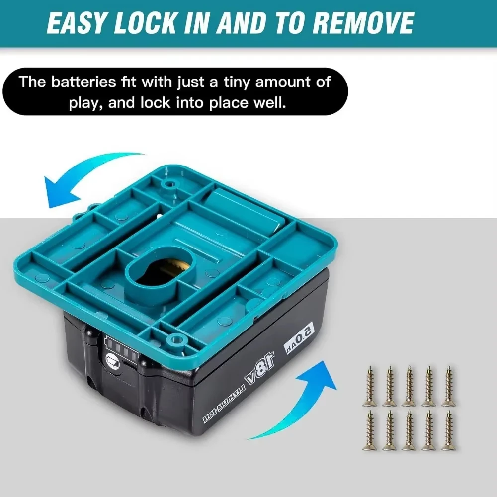 Soporte batería Makita para BL1830 y BL1860 - imagen 2