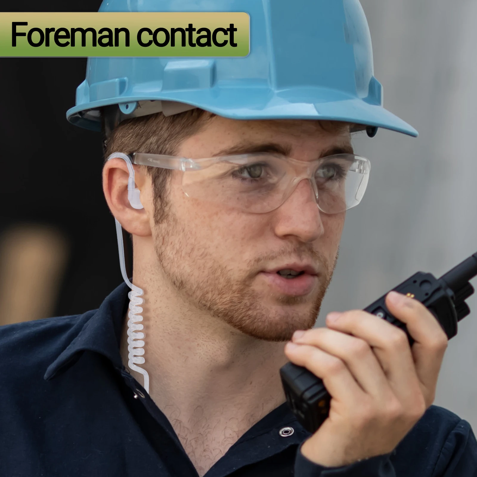 Auricular tubo acústico PTT Baofeng UV-5R para walkie con conector - imagen 3