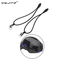 VULPO Casco táctico Airsoft visión nocturna y correa elástica