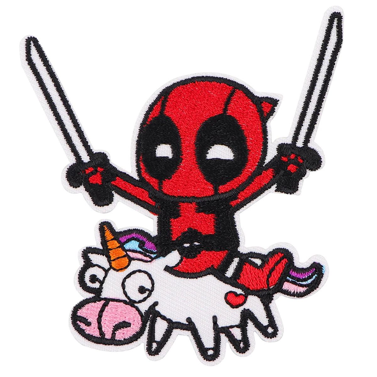Parche bordado héroe divertido para planchar o coser - imagen 4