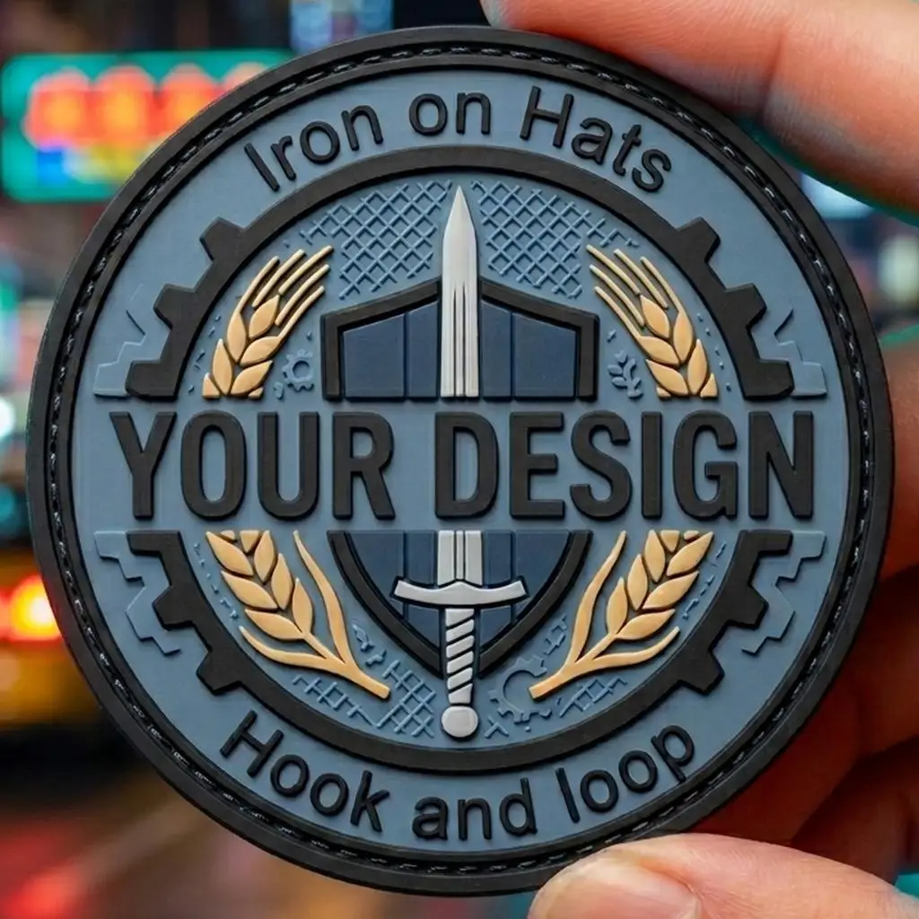 Parche táctico de PVC 3D personalizado con logotipo y velcro - imagen 5
