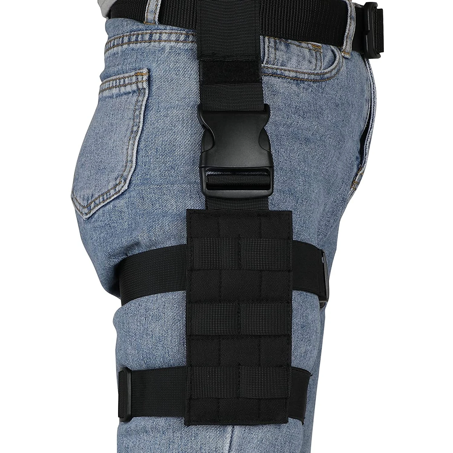 Funda MOLLE para muslo – Pistolera táctica regulable paintball