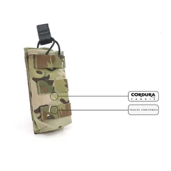 Bolsa táctica MOLLE individual para cargadores de rifle en exteriores