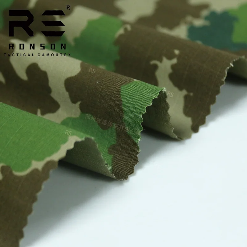 Tela táctica ripstop NYCO camuflaje East German Potato Dot