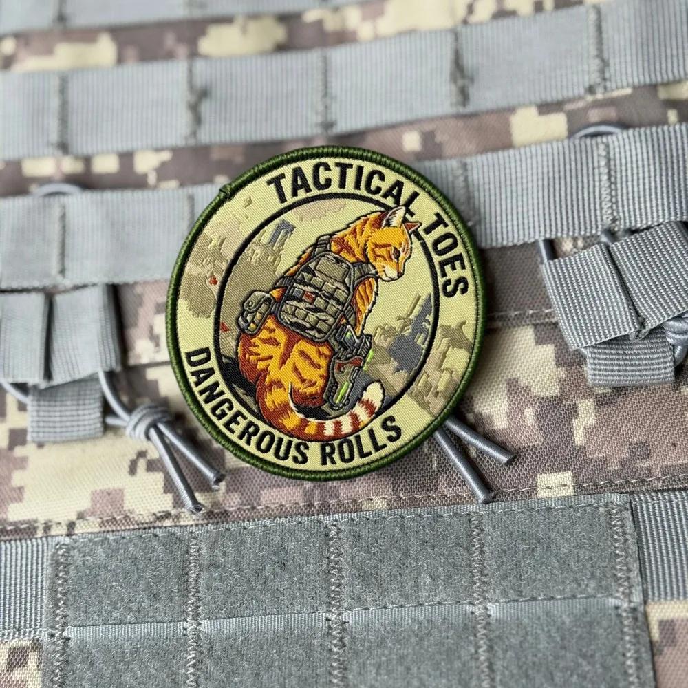 Dangerousthings parche táctico moral peligroso gato – velcro ganchobucle