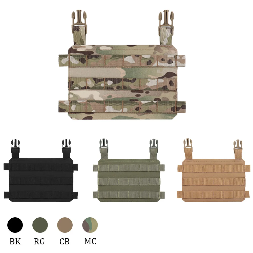 Panel frontal MOLLE a presión para chaleco táctico expansible
