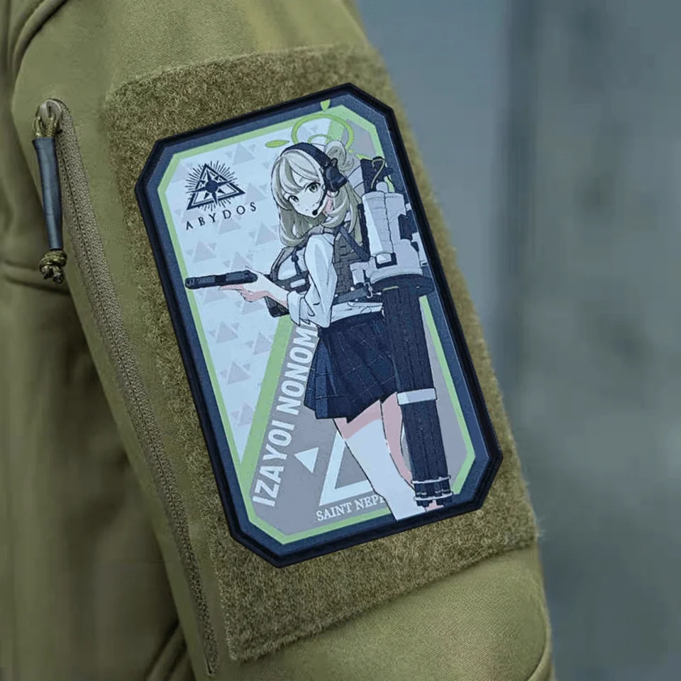 Yae Palace Parche táctico azul con velcro – Insignia militar - imagen 3